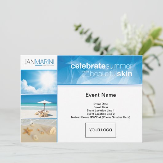 Sommeraufenthalt Postkarte (Stehend Vorderseite)