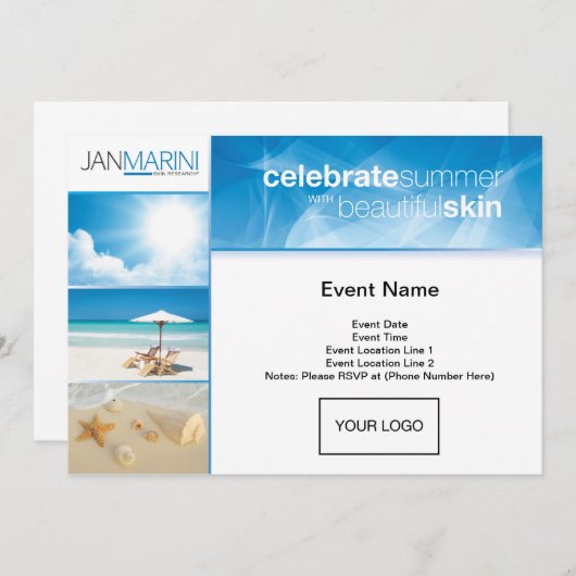 Sommeraufenthalt Postkarte (Vorne/Hinten)