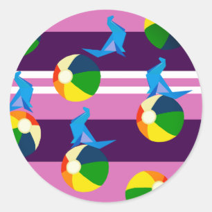 Sommeraufkleber Runder Aufkleber