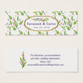 Sommerausweis für Blume Hochzeiten (Vorne & Hinten)