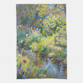 Sommerbach Blumen Geschirrtuch (Vertikal)