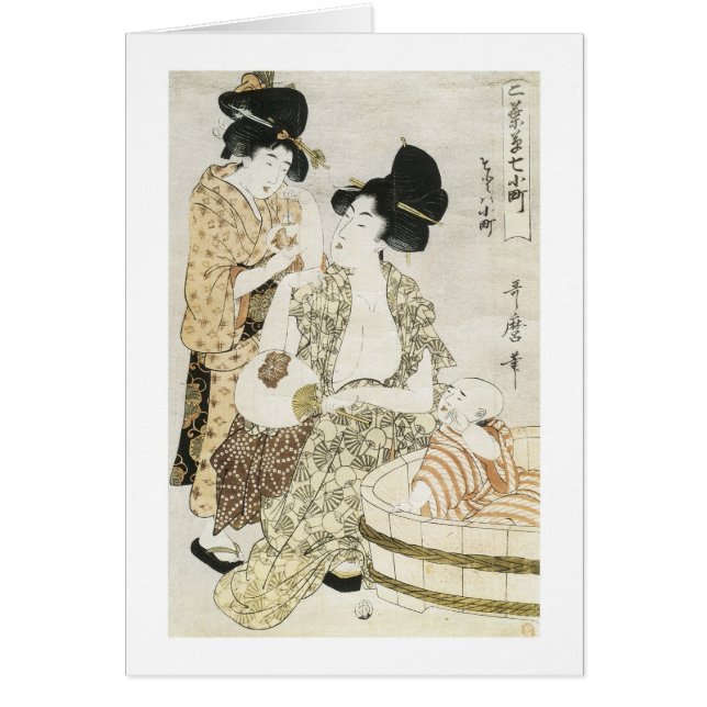 Sommerbad, Utamaro, 1800er (Vorne)