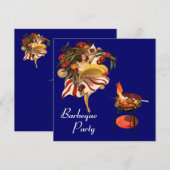 SOMMERBARBEQUE PARTY DANCE , ITALIENISCHE KÜCHE EINLADUNG (Vorne/Hinten)