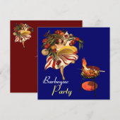 SOMMERBARBEQUE PARTY DANCE , ITALIENISCHE KÜCHE EINLADUNG (Vorne/Hinten)