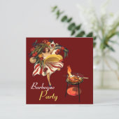 SOMMERBARBEQUE PARTY DANCE , ITALIENISCHE KÜCHE EINLADUNG (Stehend Vorderseite)