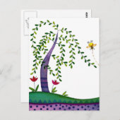 Sommerbaum Postkarte (Vorne/Hinten)