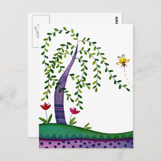 Sommerbaum Postkarte (Vorne/Hinten)