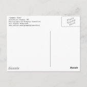 Sommerbaum Postkarte (Rückseite)