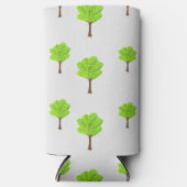 Sommerbäume in Grau Selters Dosenkühler (Vorderseite)