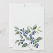Sommerbeeren Einladung zur Hochzeit (Rückseite)