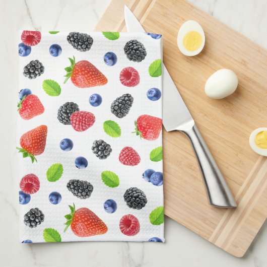 Sommerbeeren Küchentuch (Viertel Falte)