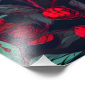Sommerbeeren Nahtloses Muster Fotodruck (Ecke)