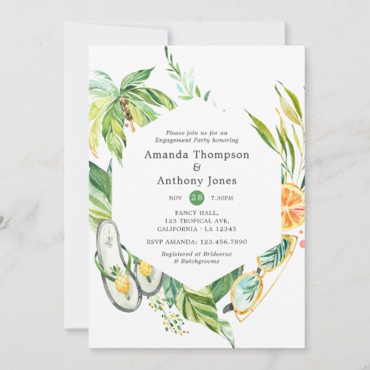 Sommerbeteiligungsparty Einladung (Vorderseite)