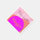Sommerbilder, Urlaub und Geburtstage Serviette (Ecke)