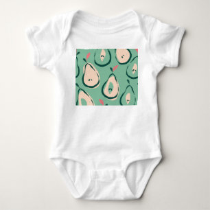 Sommerbirnen: frisches Fruchtmuster. Baby Strampler