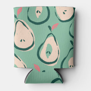 Sommerbirnen: frisches Fruchtmuster. Dosenkühler