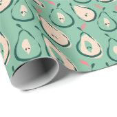 Sommerbirnen: frisches Fruchtmuster. Geschenkpapier (Rolleneckpunkt)