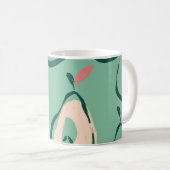 Sommerbirnen: frisches Fruchtmuster. Kaffeetasse (VorderseiteRechts)