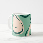 Sommerbirnen: frisches Fruchtmuster. Kaffeetasse (Vorderseite Links)