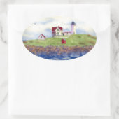 Sommerblase Ovaler Aufkleber (Tasche)