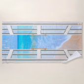 Sommerblick auf den Ozean Strandtuch (Vorderseite)