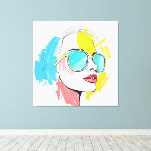 Sommerblick Leinwanddruck (Insitu (Holzboden))