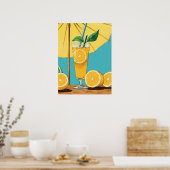 Sommerbliss: Zitruspest Poster (Küche)