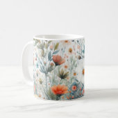 Sommerblume auf einer Tasse (Vorderseite Links)