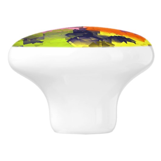 SOMMERBLUME KERAMIKKNAUF (Seitenansicht)