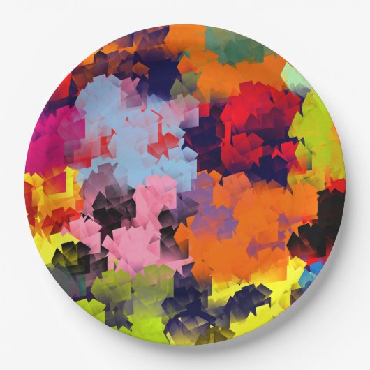 SOMMERBLUME PAPPTELLER (Vorderseite)