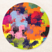 SOMMERBLUME RUNDER PAPPUNTERSETZER (Vorderseite)