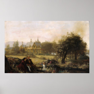 Sommerblumen 1859 Von Jerome B Thompson - Poster