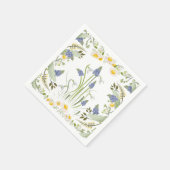 Sommerblumen-Cocktailserviette Serviette (Ecke)