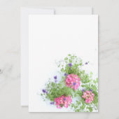 Sommerblumen Einladung (Rückseite)