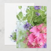 Sommerblumen Einladung (Vorne/Hinten)