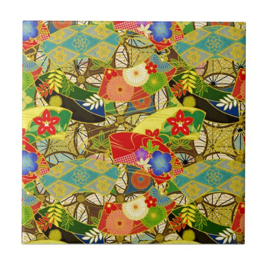 Sommerblumen Fliese (Vorderseite)
