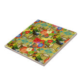 Sommerblumen Fliese (Seite)