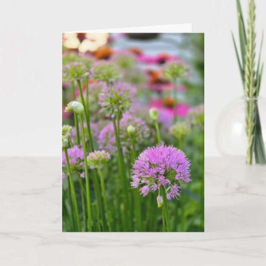 Sommerblumen Karte (Vorderseite)