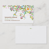 Sommerblumen-Mami-Rufkarte Telefonnummerkarte (Vorne/Hinten)