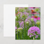 Sommerblumen RSVP Karte (Vorne/Hinten)