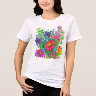 Sommerblumen Tri-Blend Shirt