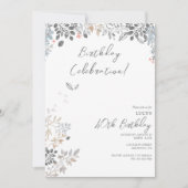 Sommerblumendekor Geburtstagsparty Einladung (Vorderseite)