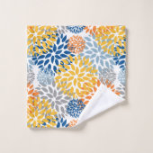 Sommerblumenfarben, Abstrakt-hell Badhandtuch Set (Waschlappen)