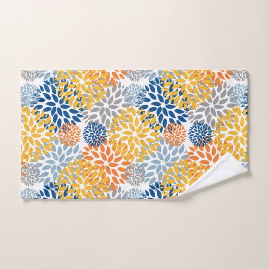 Sommerblumenfarben, Abstrakt-hell Badhandtuch Set (Handtuch)