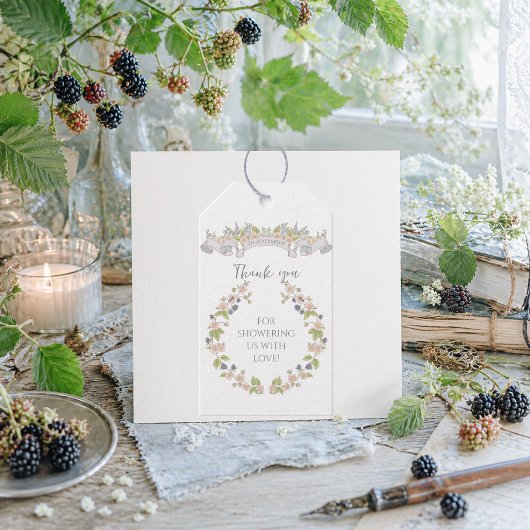 Sommerblumengarten Geschenkanhänger