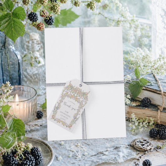 Sommerblumengarten Geschenkanhänger