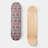 Sommerblumengarten Skateboard (Vorderseite)
