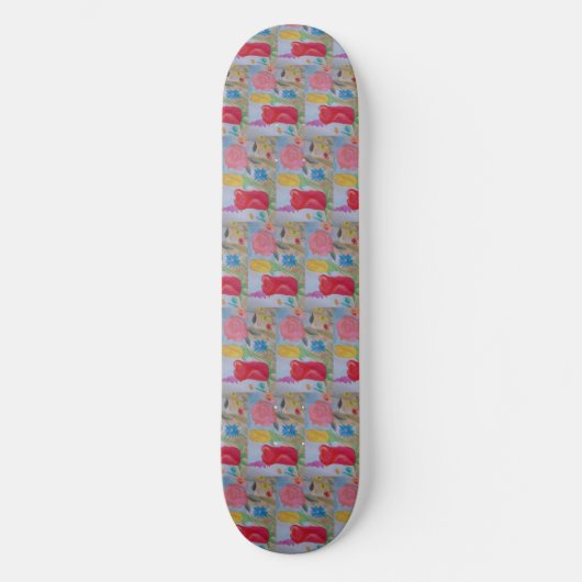 Sommerblumengarten Skateboard (Vorderseite)