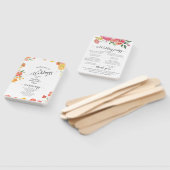 Sommerblumenhochzeit in Rosa und Orange Fächer (Non-assembled)