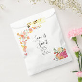 Sommerblumenhochzeit in Rosa und Orange Geschenktütchen (Versiegelt)